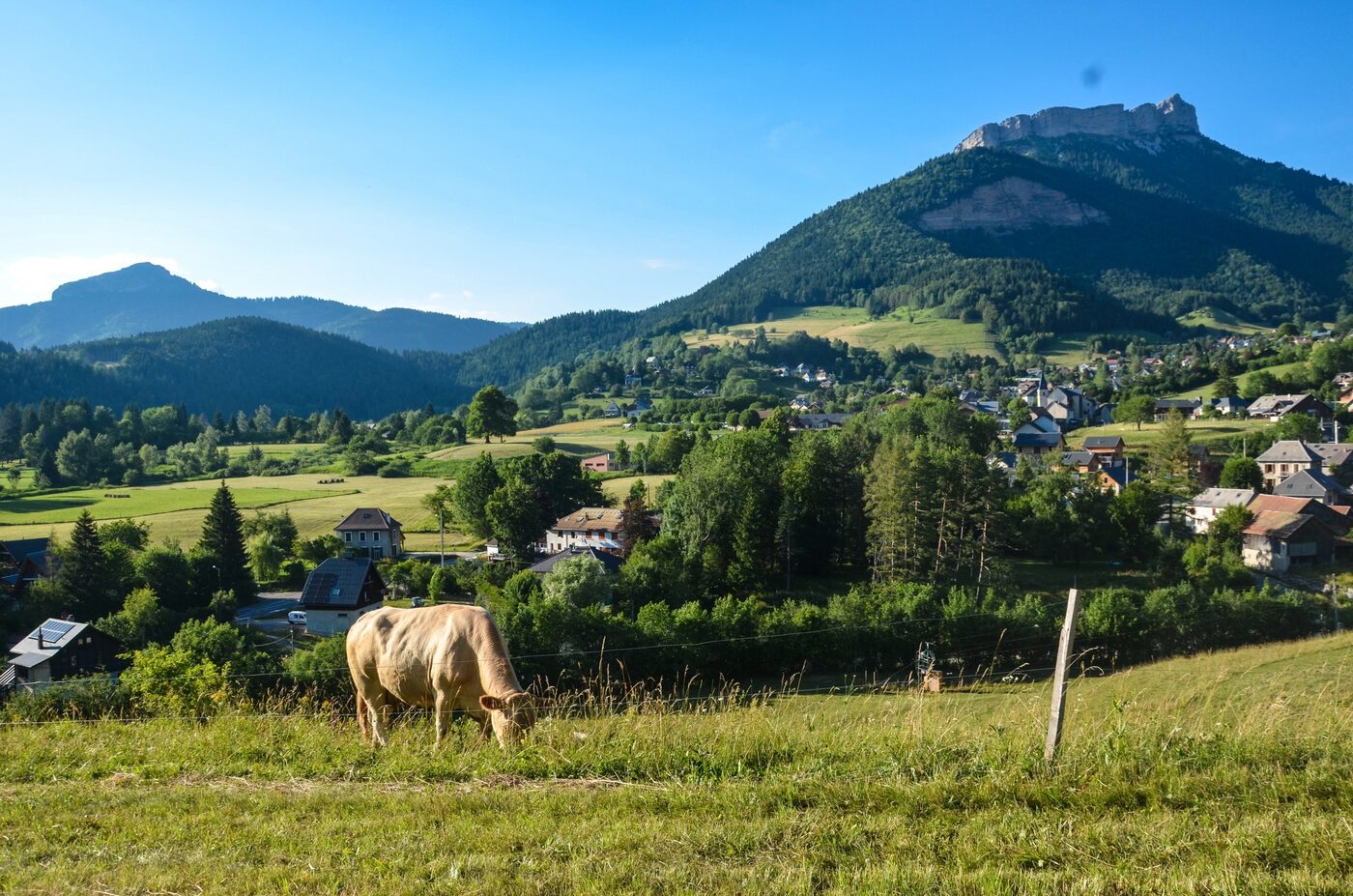 Le Sappey-en-Chartreuse, la Pinéa et Chamechaude en arrière-plan